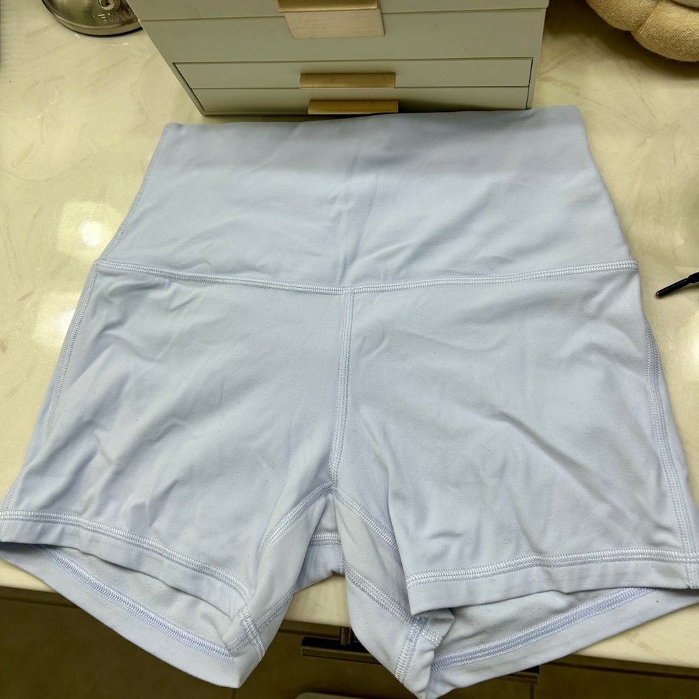 Lululemon Light Blue Align 4” Shorts